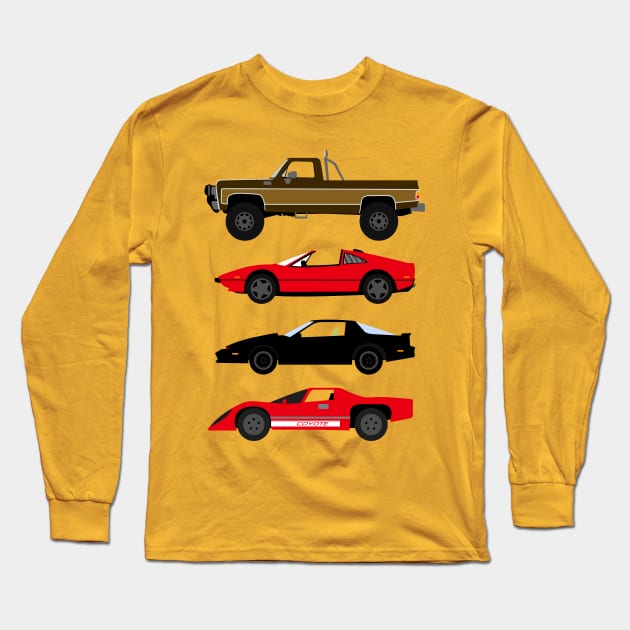 The Car's The Star: Glen A Larson Long Sleeve T-Shirt by Paulychilds